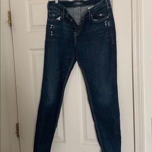 EUC Silver jeans Avery ankle skinny
